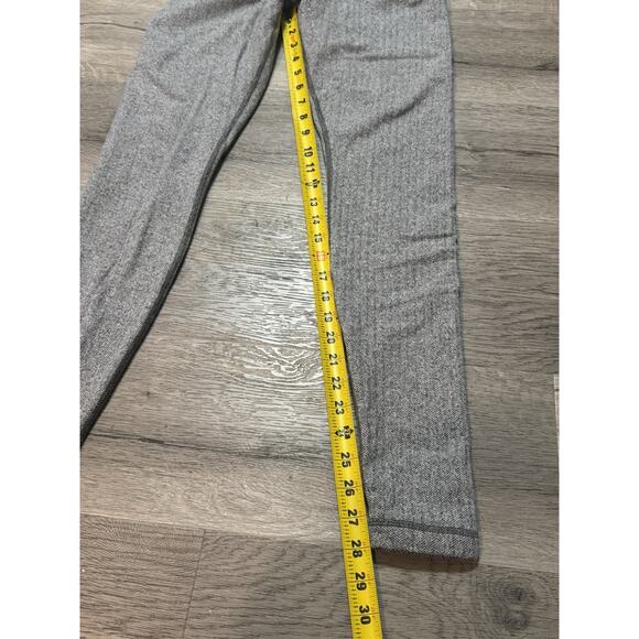 Lululemon Herringbone 28” High Rise Leggings 8 Black Gray Thick Material - Picture 3 of 6